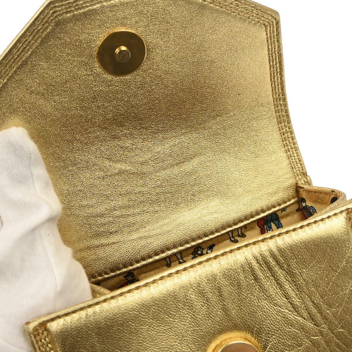 Loewe Gold Leather Waist Bum Bag #70