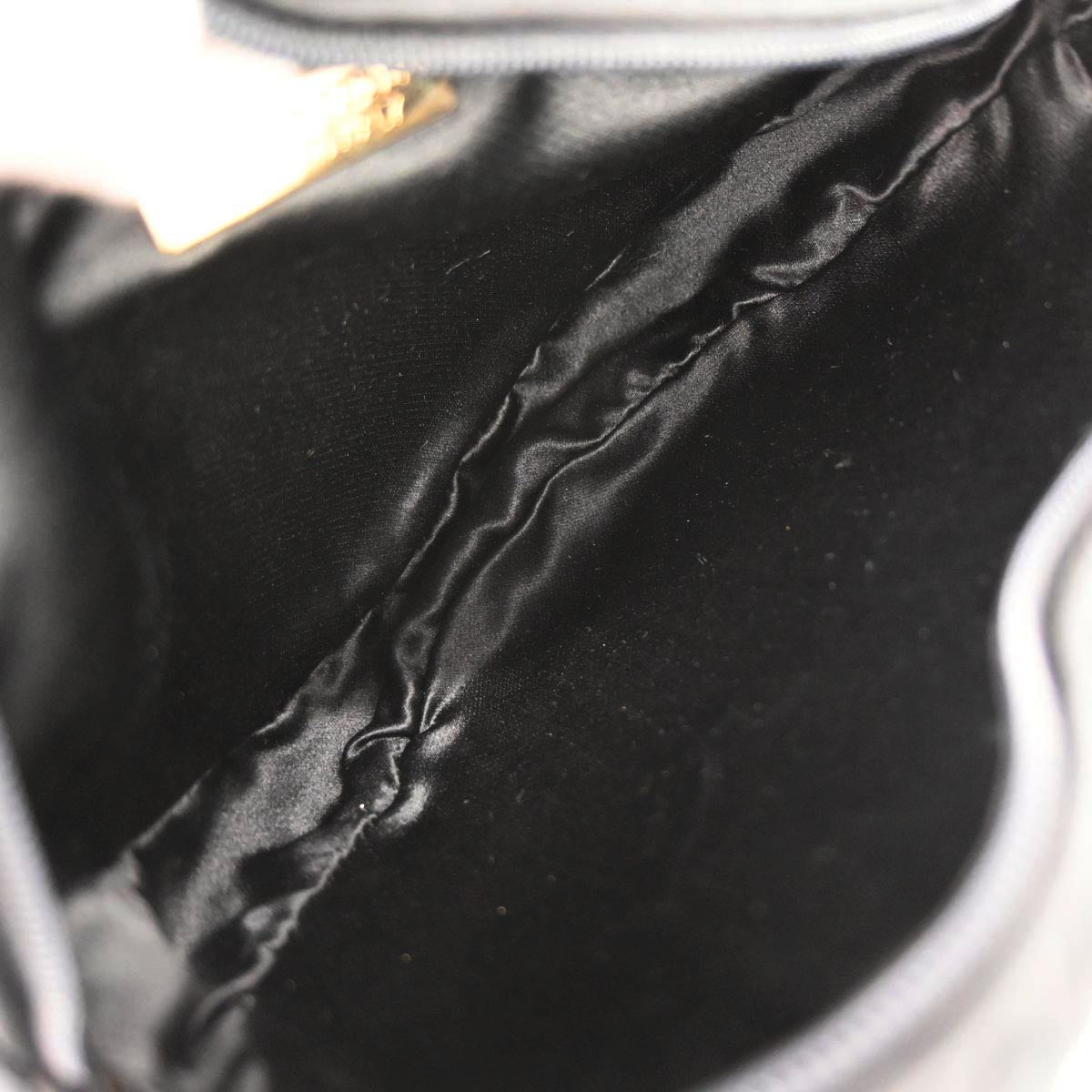 Bottega Veneta Black Satin Intrecciato Shoulder Bag