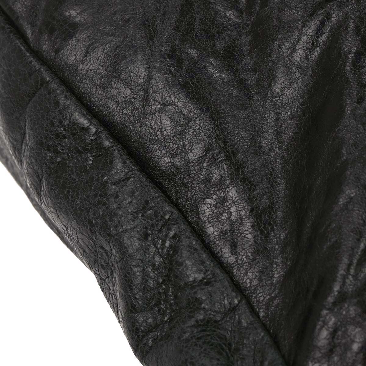 Balenciaga Black Lambskin Besace Messenger Bag