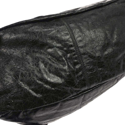 Balenciaga Black Lambskin Besace Messenger Bag