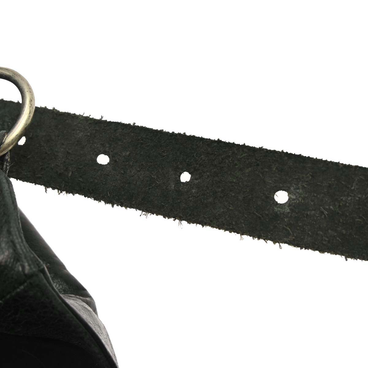 Balenciaga Black Lambskin Besace Messenger Bag