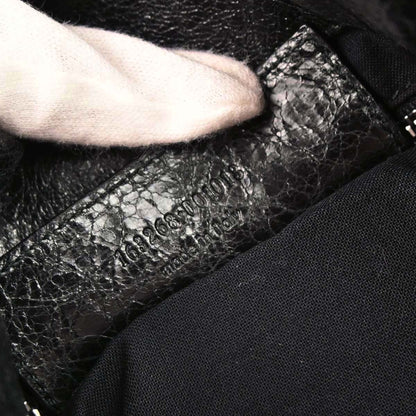 Balenciaga Black Lambskin Besace Messenger Bag