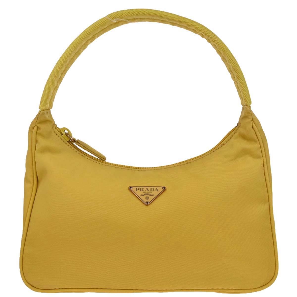 Prada Yellow Nylon Handbag