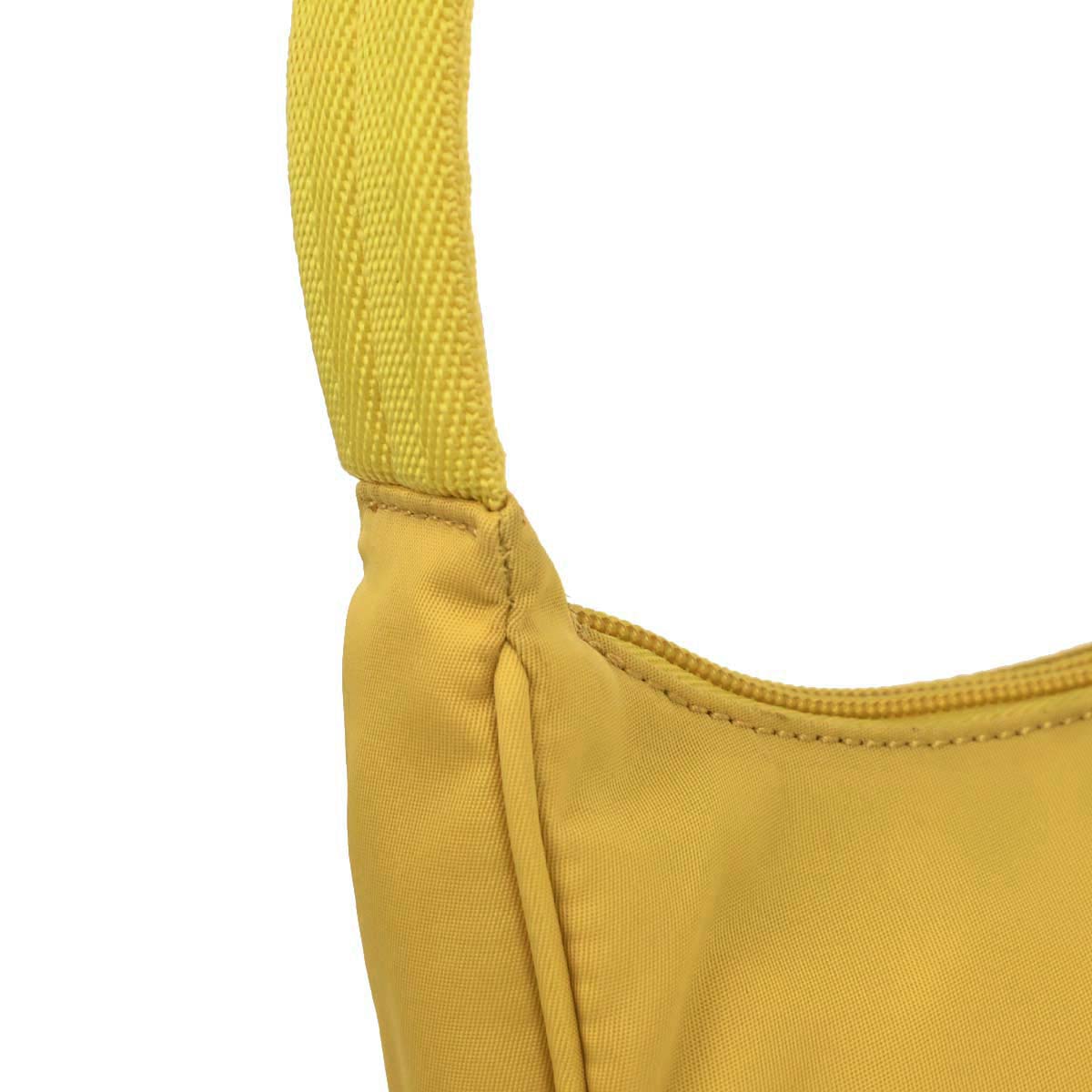Prada Yellow Nylon Handbag