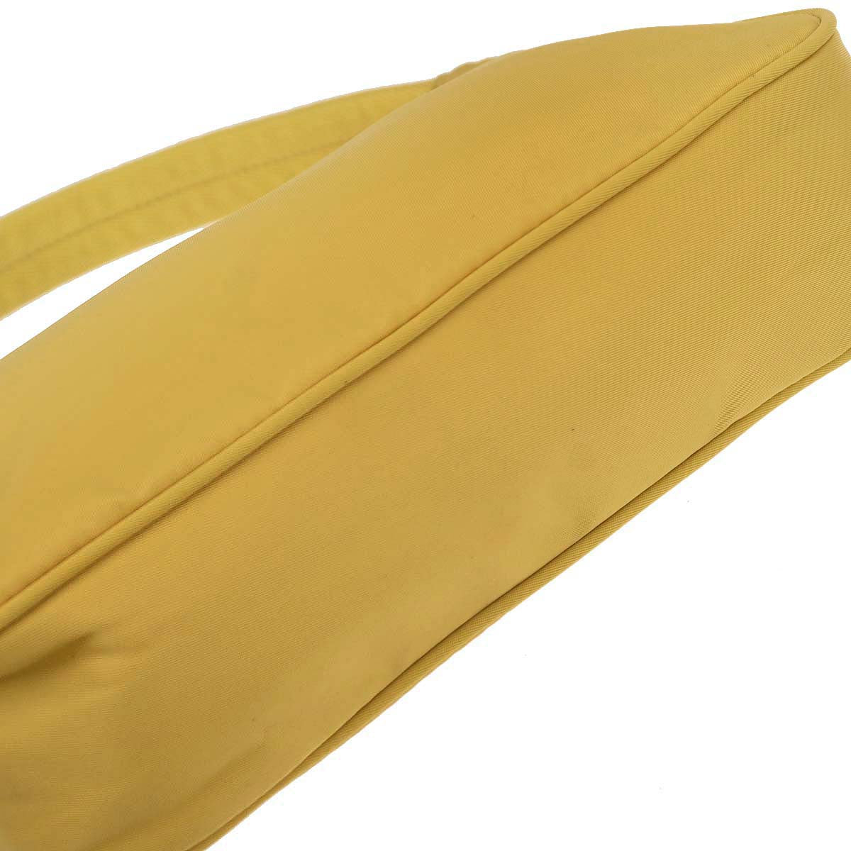 Prada Yellow Nylon Handbag