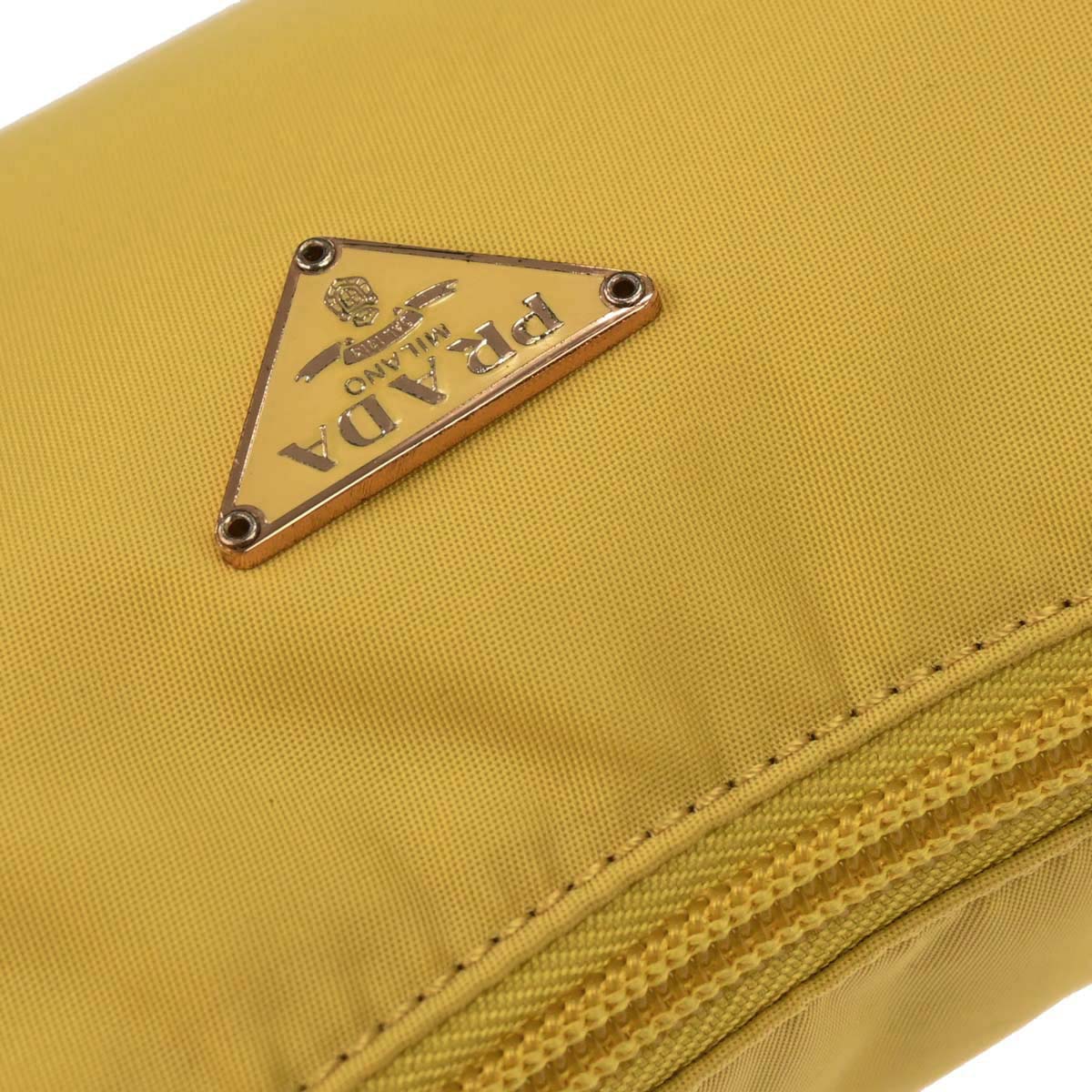 Prada Yellow Nylon Handbag