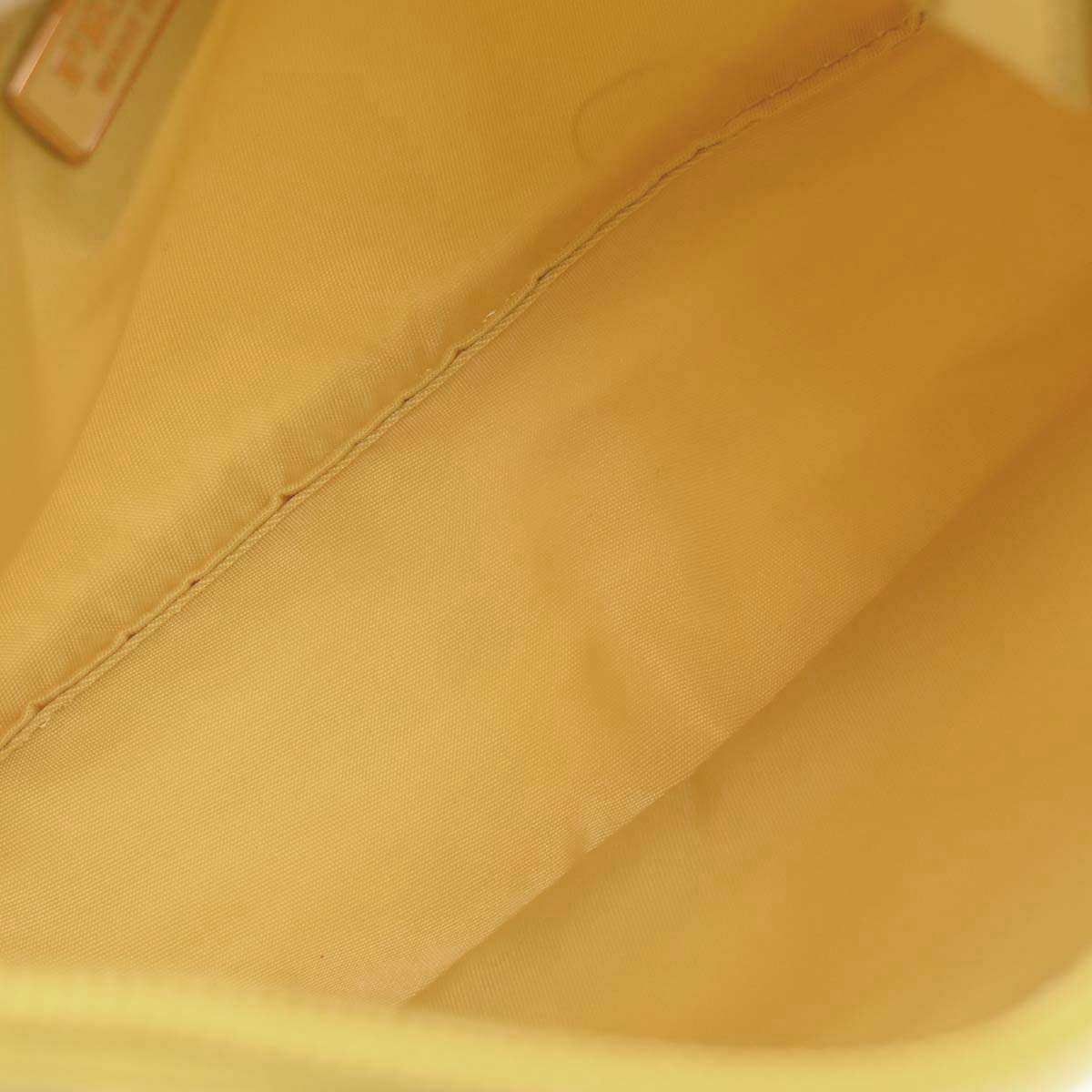Prada Yellow Nylon Handbag