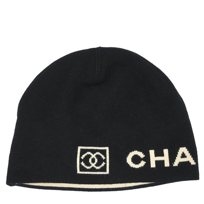 Chanel Sport Line Black Hat #One Size Small Good