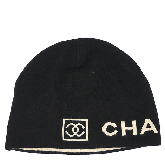 Chanel Sport Line Black Hat #One Size Small Good