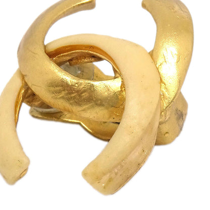 Chanel CC Clip-On Earrings Gold 00T