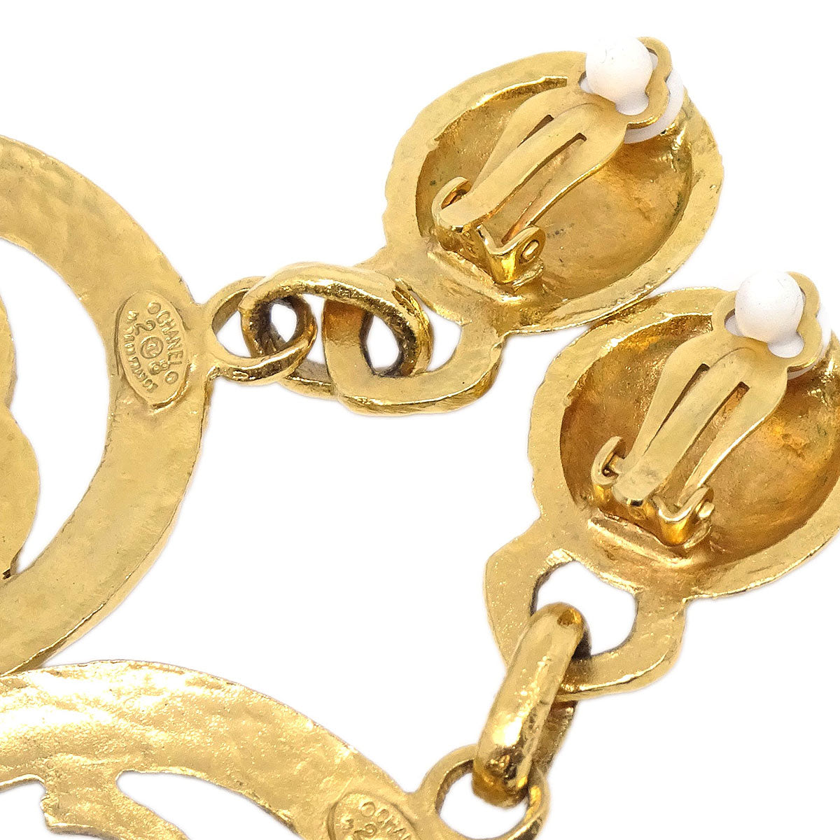 Chanel Hoop CC Dangle Clip-On Earrings Gold 28/2865