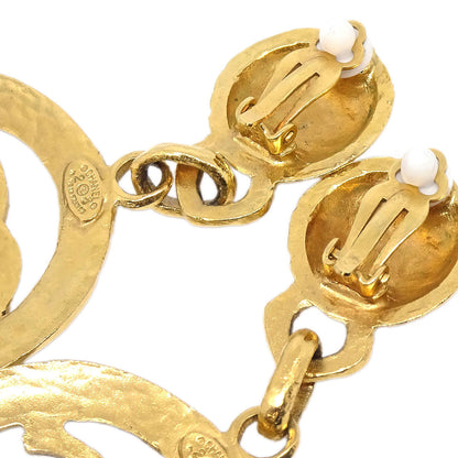 Chanel Hoop CC Dangle Clip-On Earrings Gold 28/2865