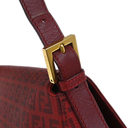 Fendi Red PVC Zucchino Mamma Baguette Handbag