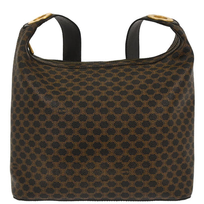 Celine Black PVC Macadam Shoulder Bag