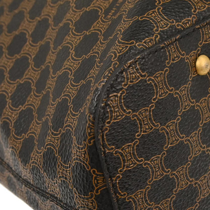 Celine Black PVC Macadam Shoulder Bag