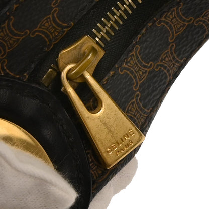 Celine Black PVC Macadam Shoulder Bag