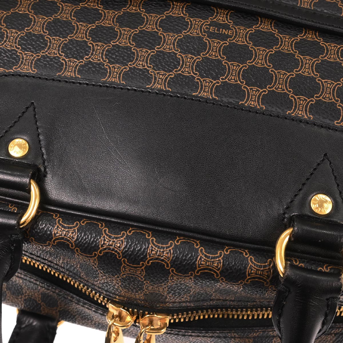 Celine Black Macadam Handbag