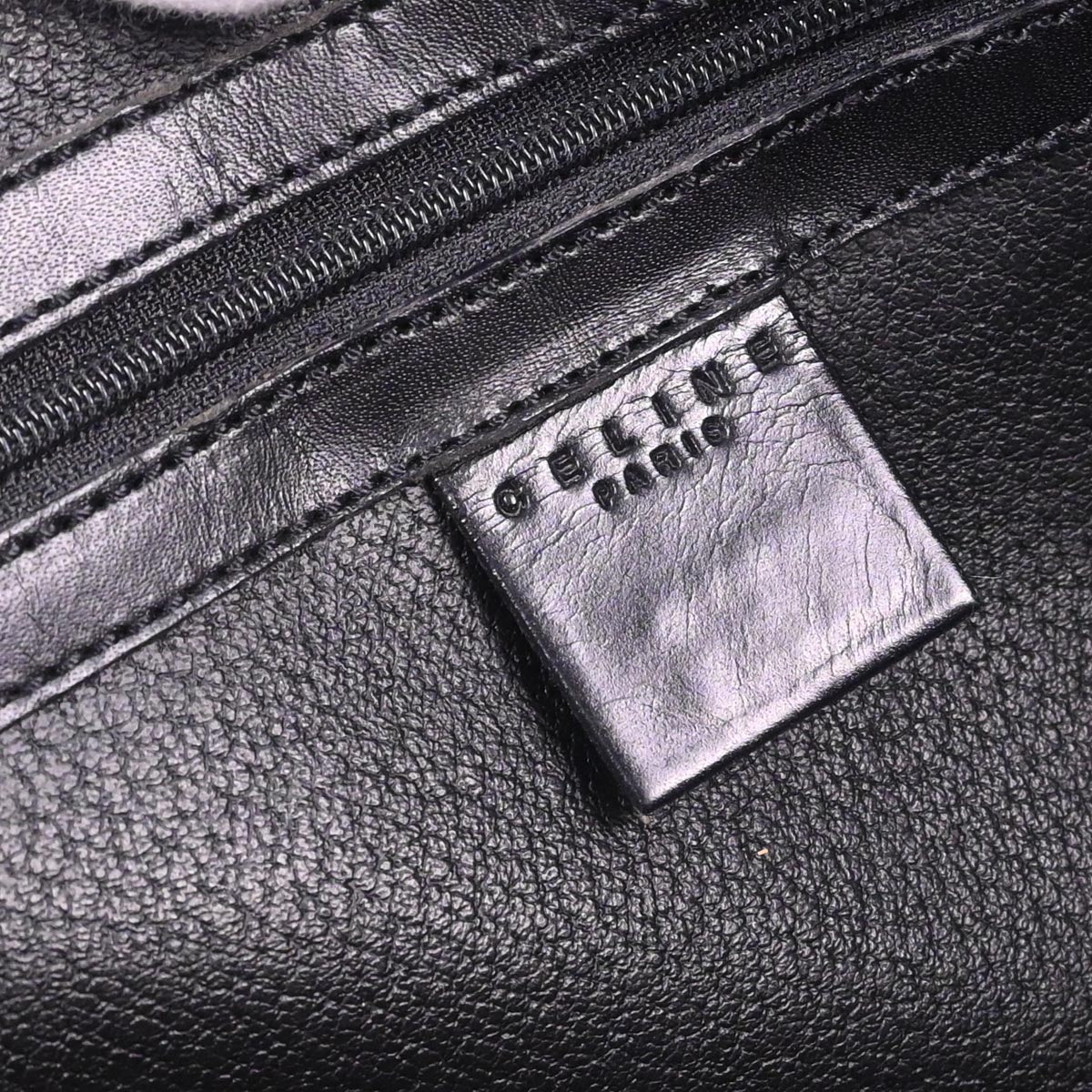 Celine Black Macadam Handbag