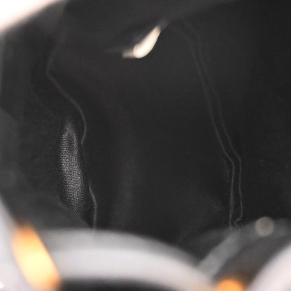 Miu Miu Black Lambskin Matelasse 2way Bag Charm Pochette Shoulder Bag