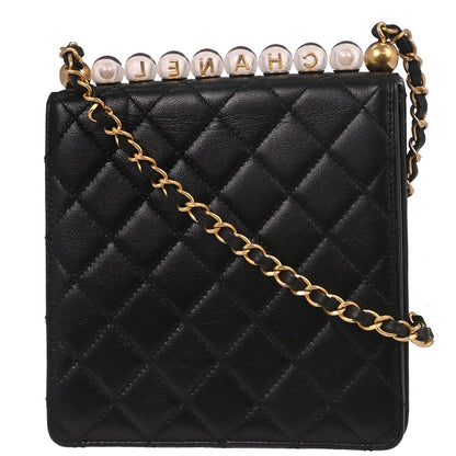 Chanel Black Lambskin Shoulder Bag