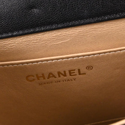 Chanel Black Lambskin Shoulder Bag