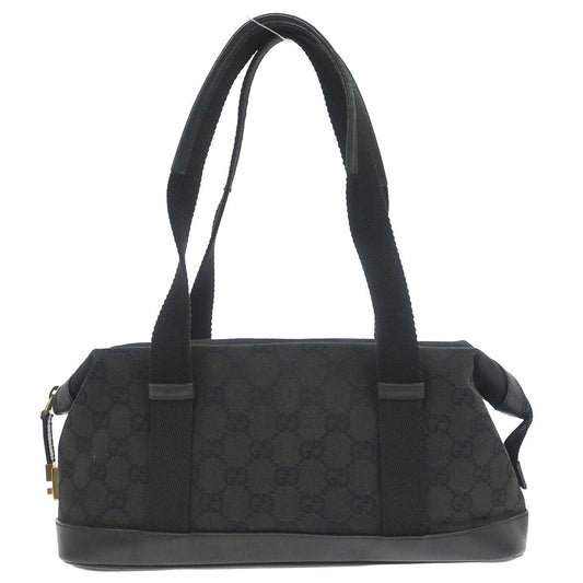 Gucci Black Canvas GG Handbag