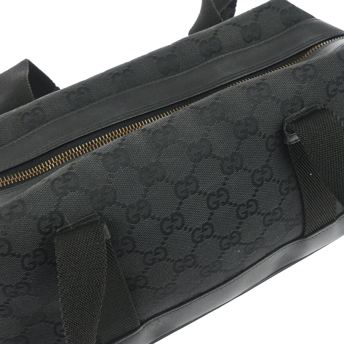 Gucci Black Canvas GG Handbag