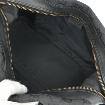 Gucci Black Canvas GG Handbag