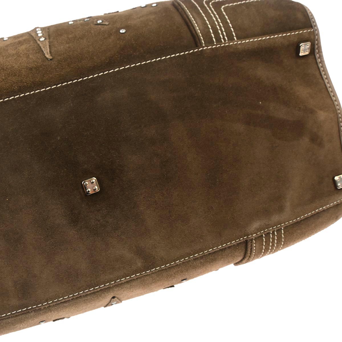 Loewe Brown Suede Amazona 44 Handbag