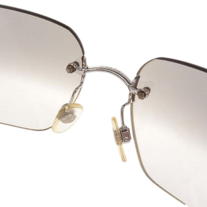 Chanel Sunglasses Eyewear Gray Rhinestone Small Good