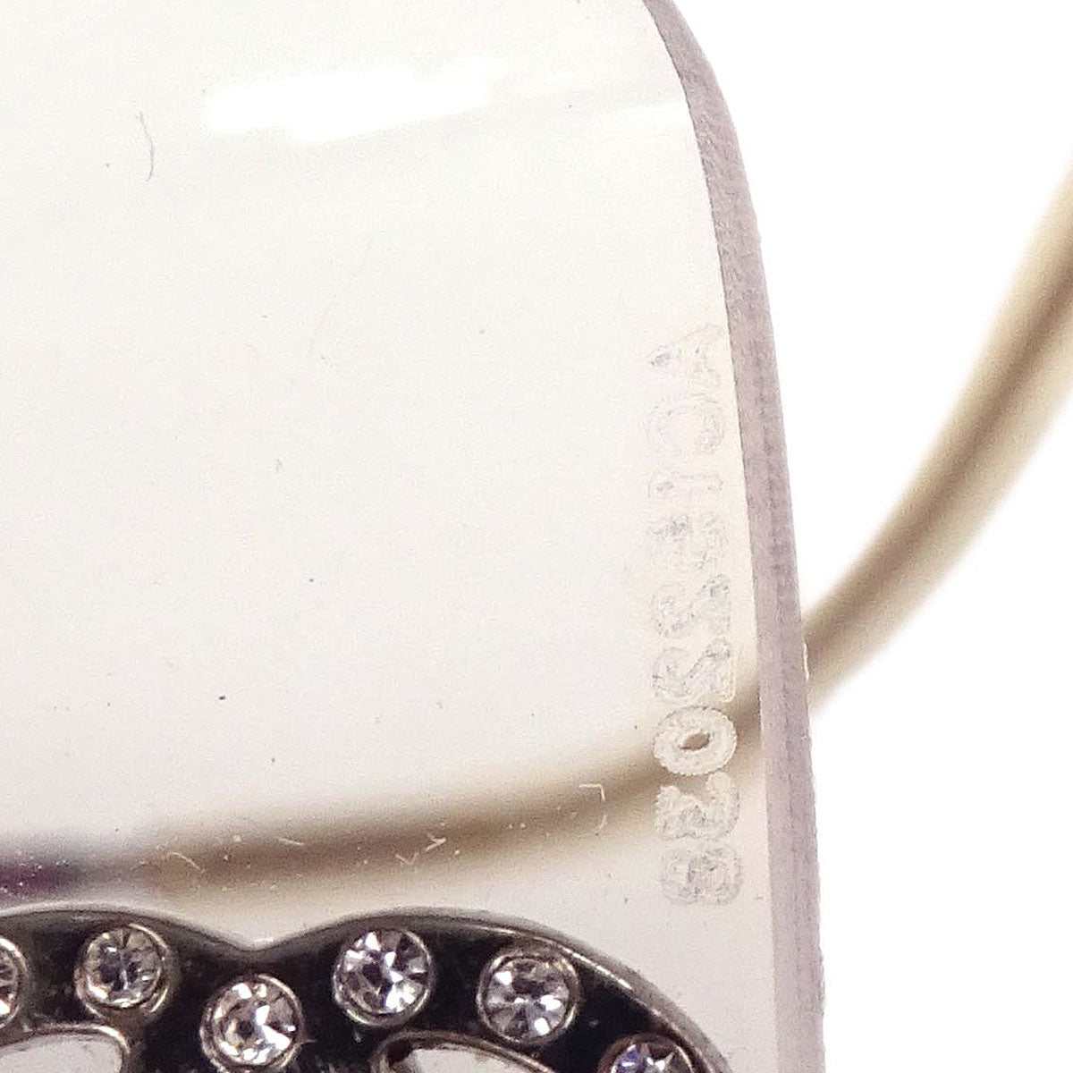 Chanel Sunglasses Eyewear Gray Rhinestone Small Good