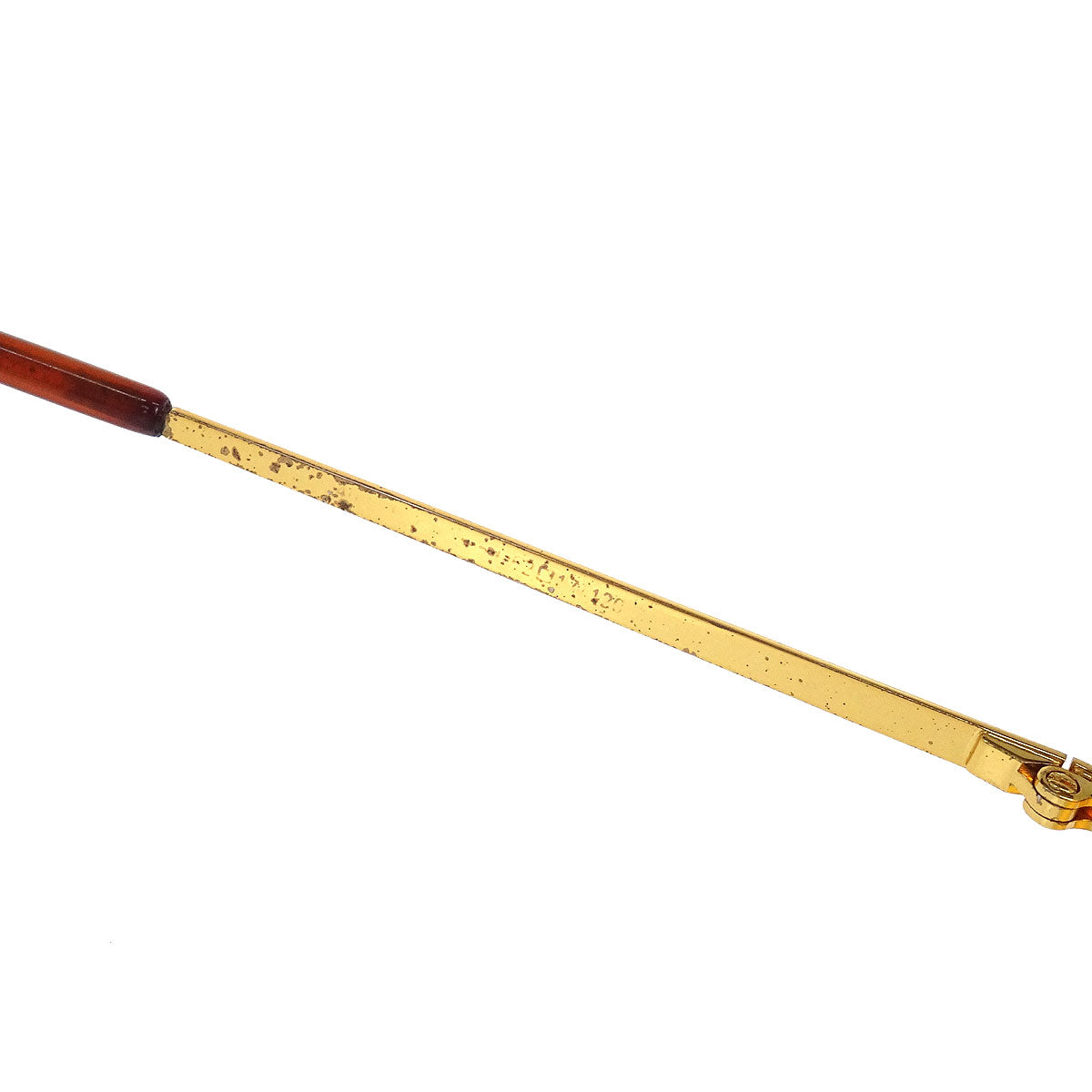 Chanel Sunglasses Eyewear Rhinestone Orange Small Good