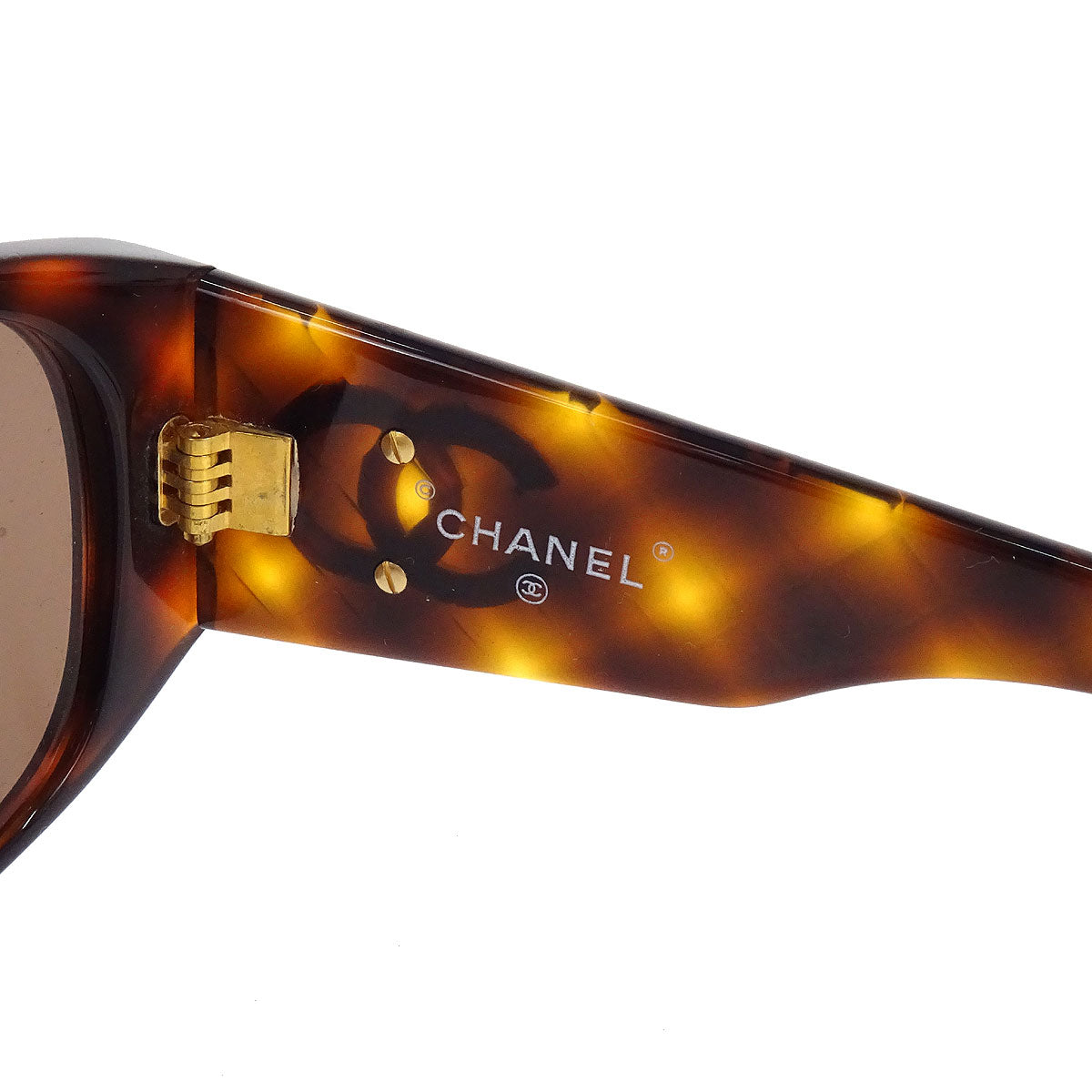Chanel Sunglasses Eyewear Brown Small Good