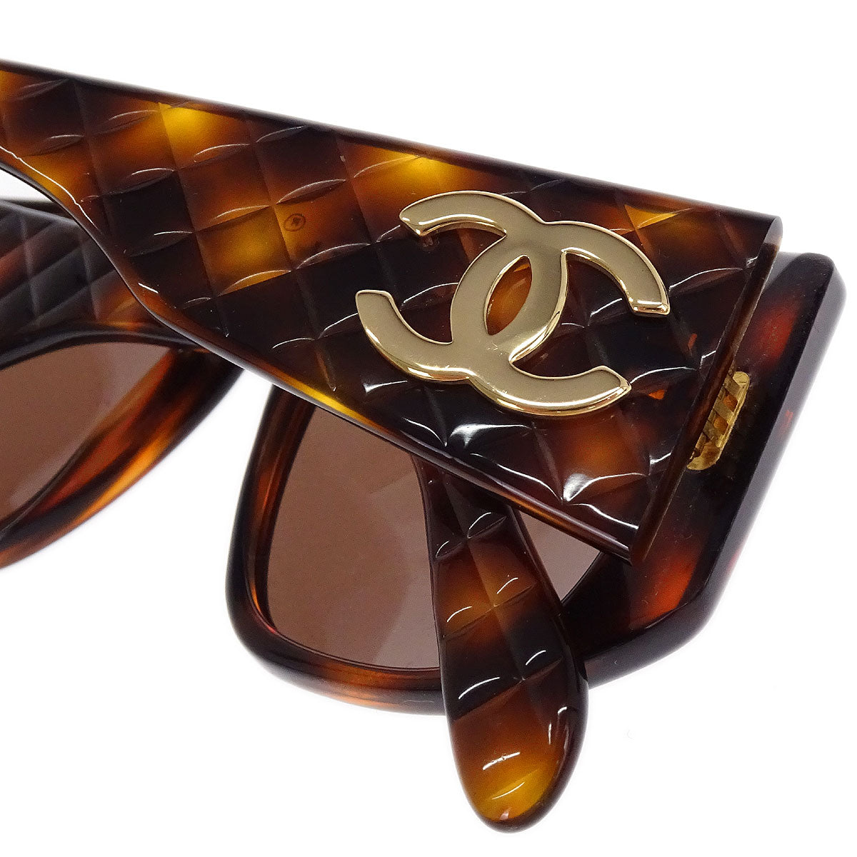 Chanel Sunglasses Eyewear Brown Small Good