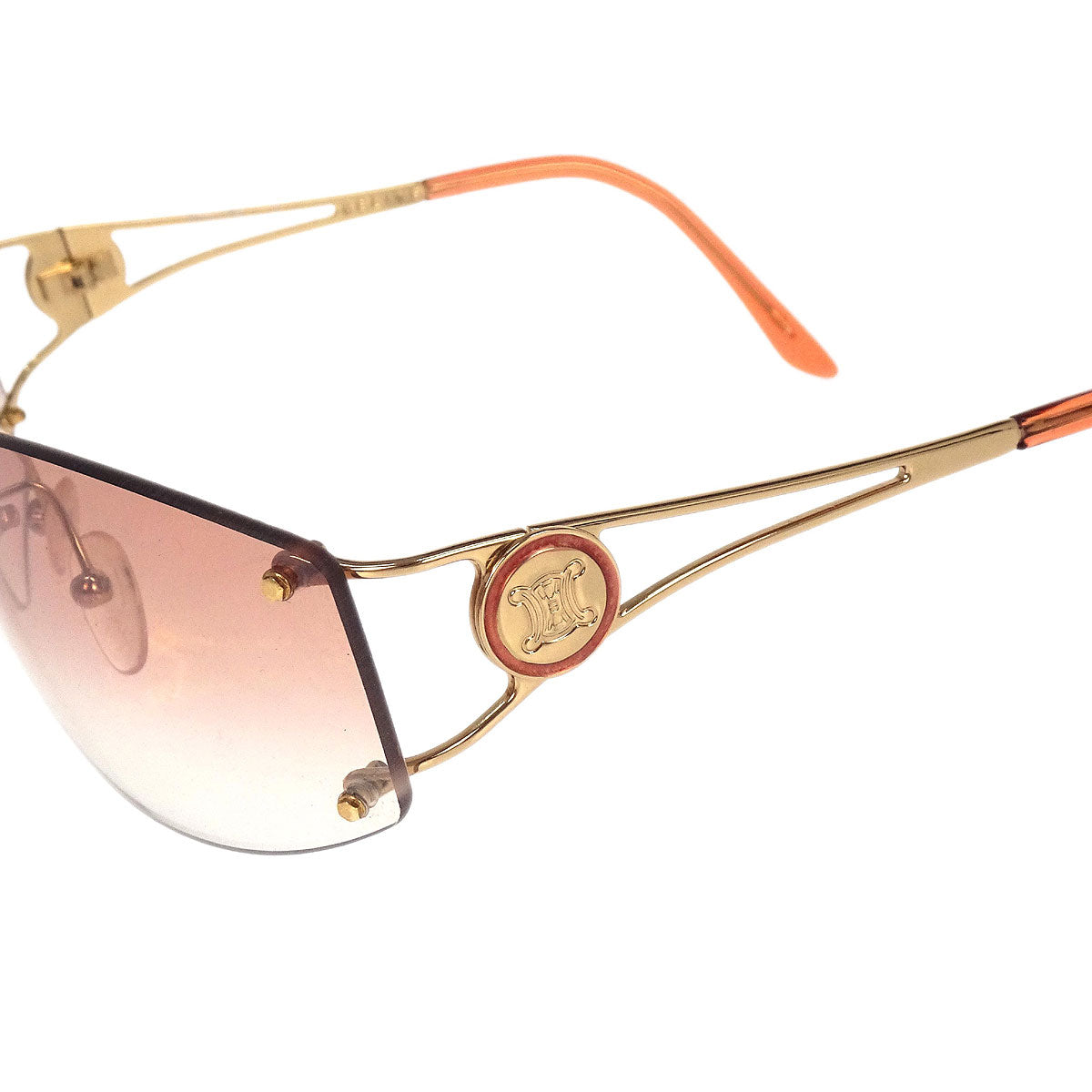 Celine Sunglasses Eyewear Brown Small Good