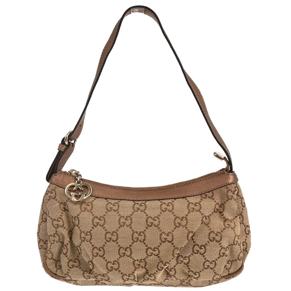 Gucci Bronze Lovely Heart GG Handbag