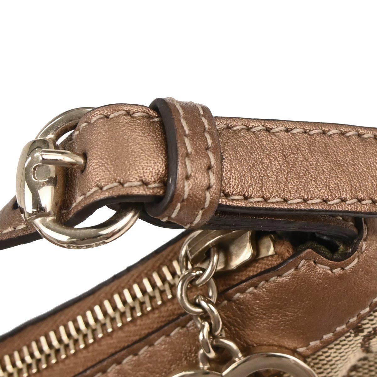 Gucci Bronze Lovely Heart GG Handbag