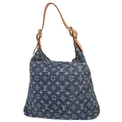 Louis Vuitton 2005 Blue Monogram Denim Baggy GM Hobo Shoulder Bag M95048
