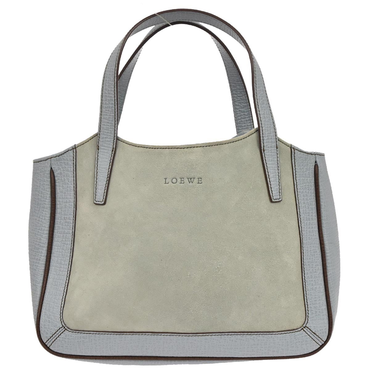 Loewe Light Blue Suede Handbag