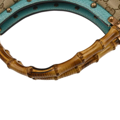 Gucci Beige Bamboo GG Handbag