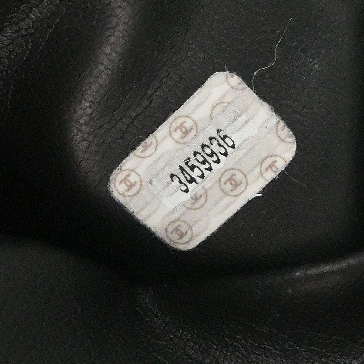 Chanel 1994-1996 Black Caviar Skin Triple CC Shoulder Tote Bag