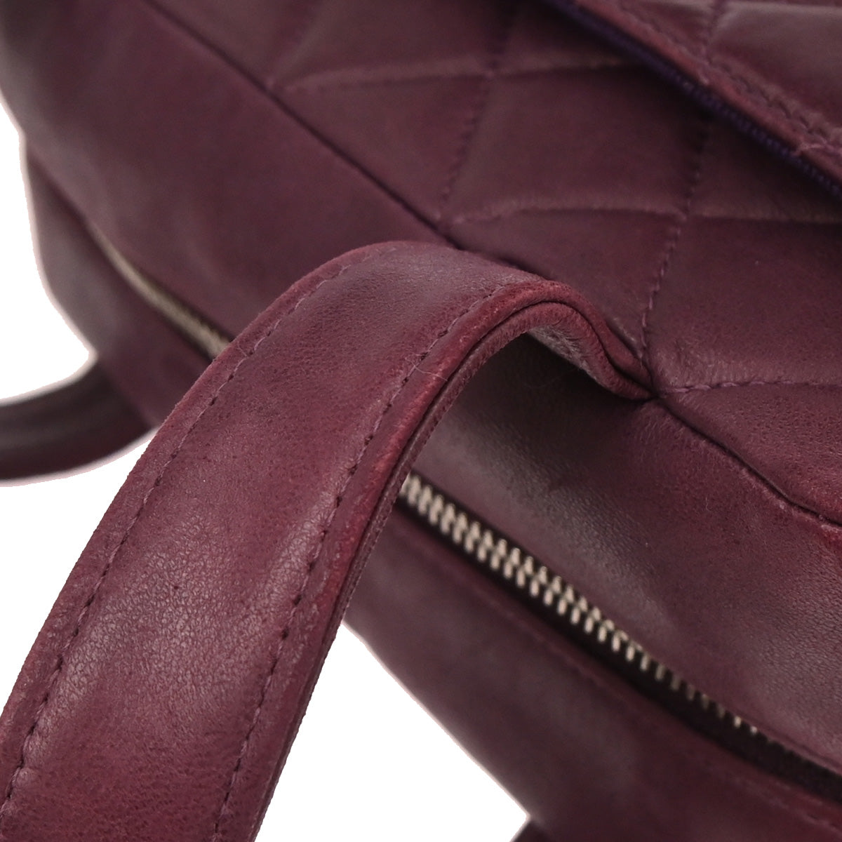 Chanel 2000-2002 Purple Lambskin Handbag