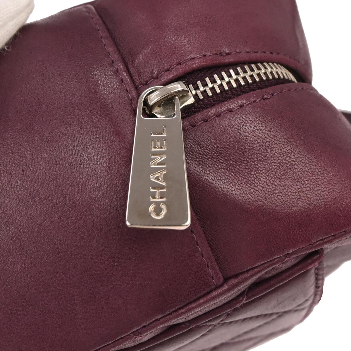 Chanel 2000-2002 Purple Lambskin Handbag