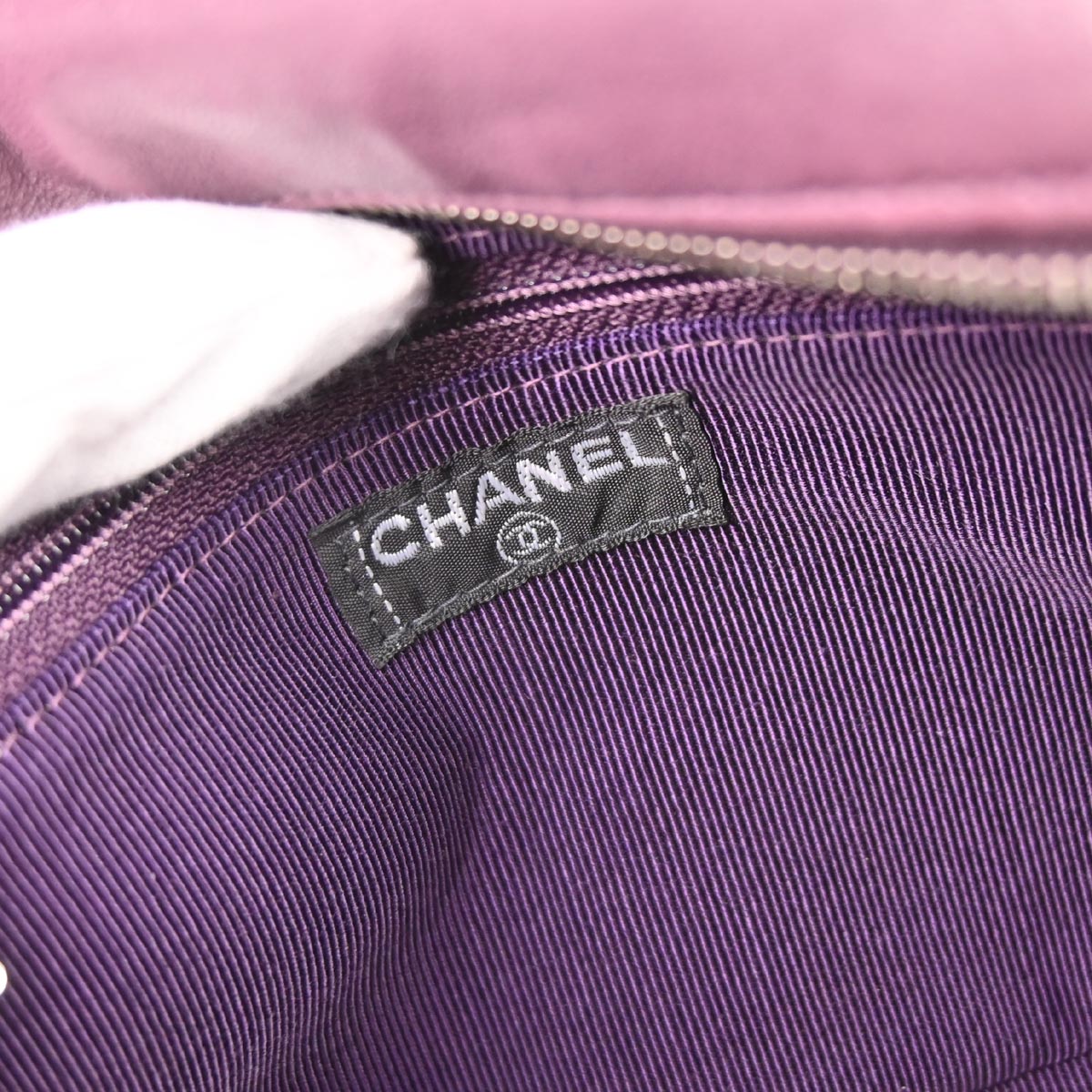 Chanel 2000-2002 Purple Lambskin Handbag