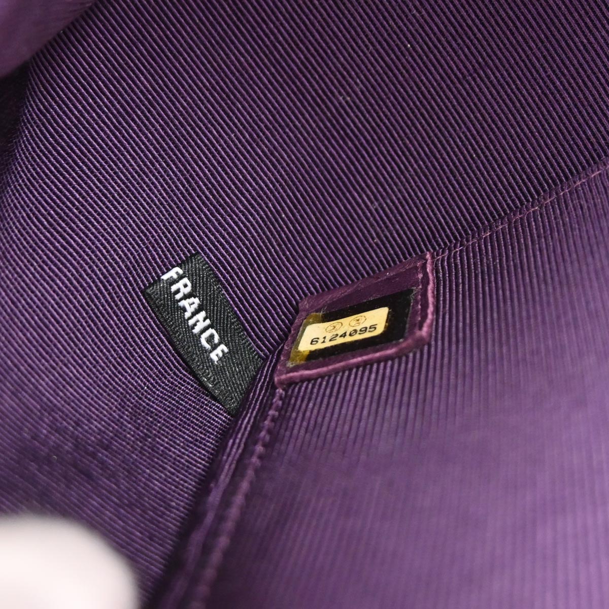 Chanel 2000-2002 Purple Lambskin Handbag