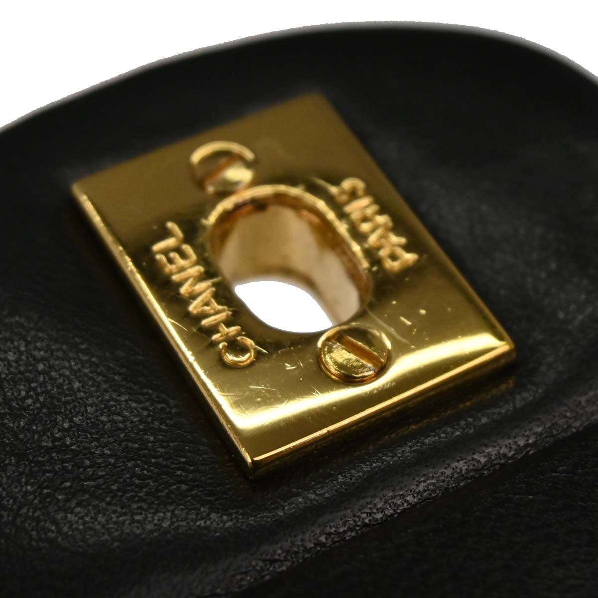 Chanel 1996-1997 Black Lambskin Medium Classic Double Flap Shoulder Bag