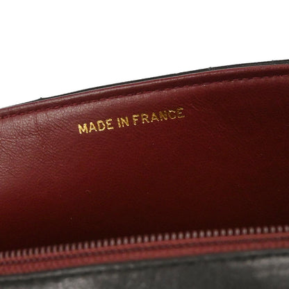 Chanel 1991-1994 Black Lambskin Mademoiselle Single Flap Shoulder Bag