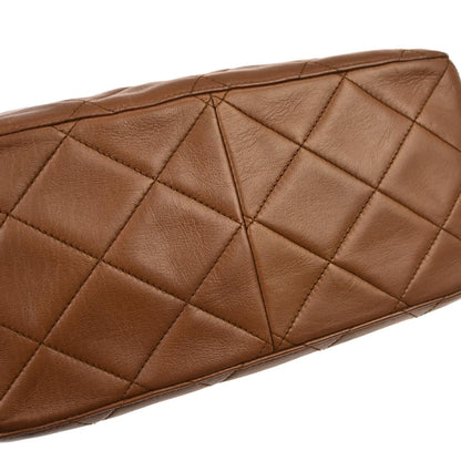 Chanel 1996-1997 Brown Lambskin Shoulder Bag