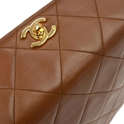 Chanel 1996-1997 Brown Lambskin Shoulder Bag