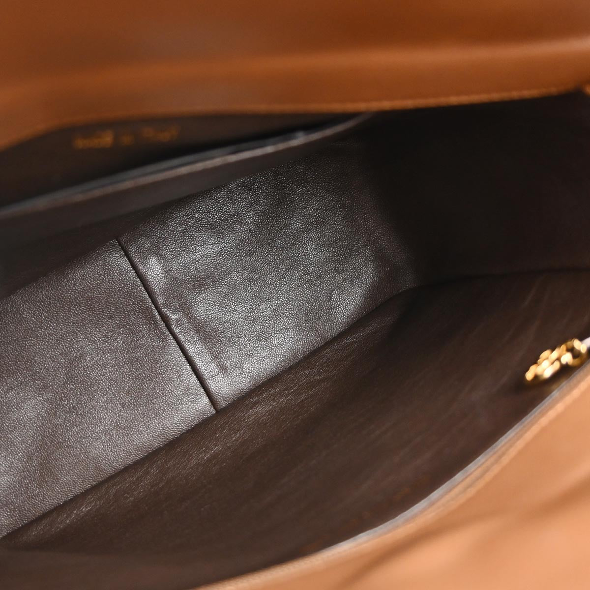 Chanel 1996-1997 Brown Lambskin Shoulder Bag